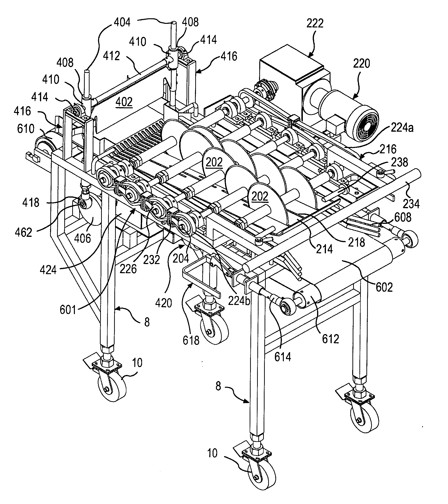Apparatus and process for dicing a deformable product
