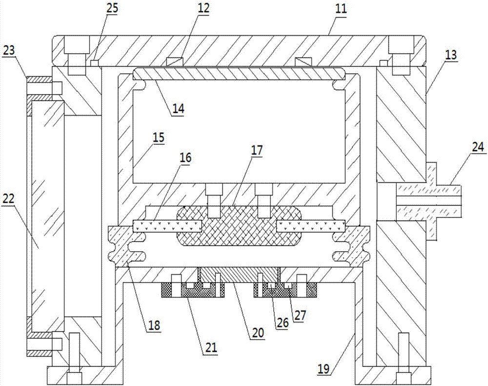 Power discharge cavity, method and device for measuring the air gap breakdown threshold based on the power discharge cavity