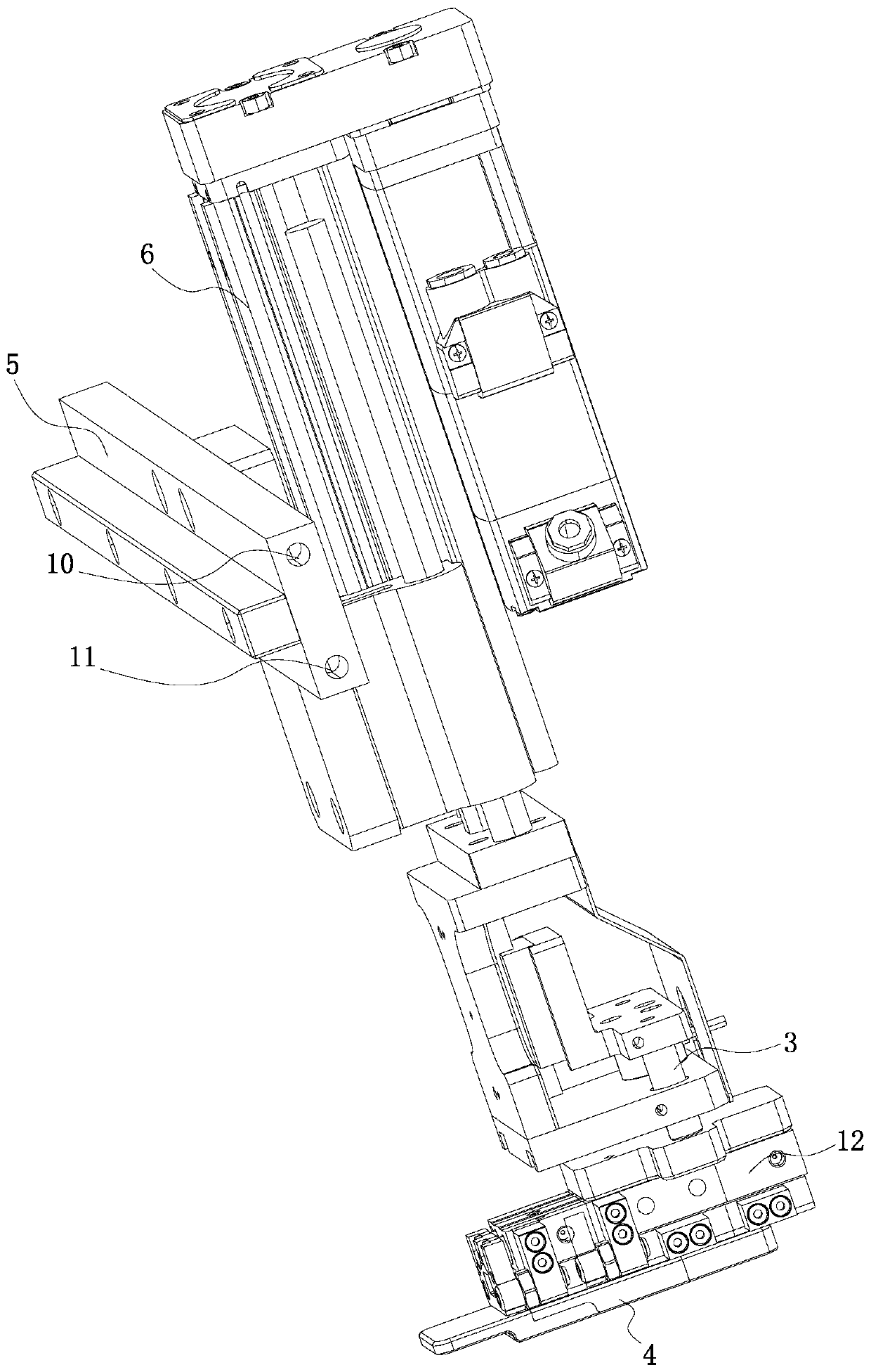 Automobile armrest box buckle rotation detection device