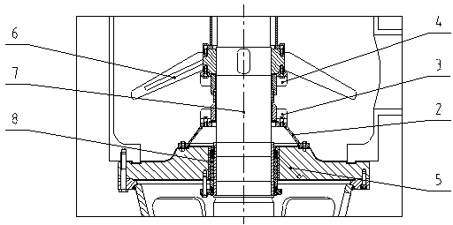 Spindle sealing and sand preventing isolation device for mixer of pre-impregnation tower