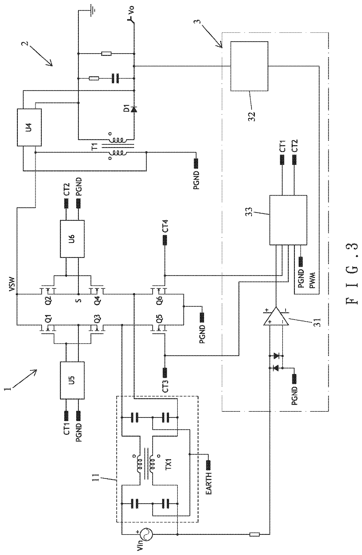 Flyback Power Switch Structure for Bridgeless Rectifier