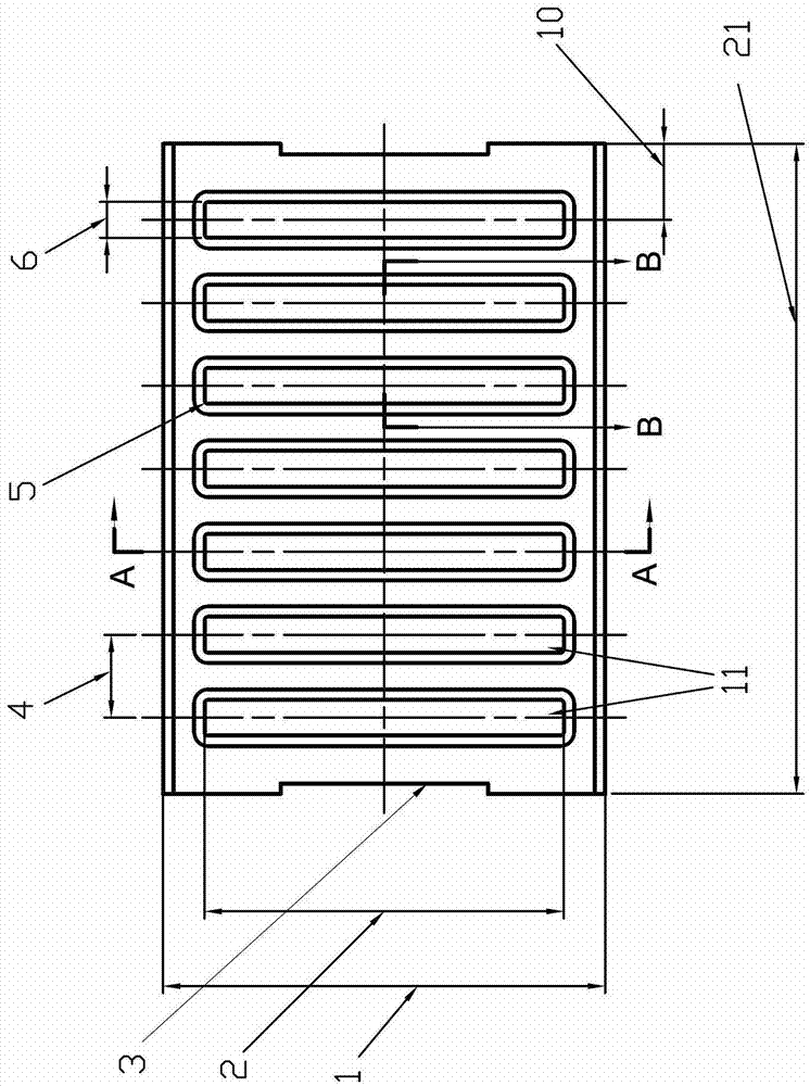 Mainboard used for radiator and machining method thereof