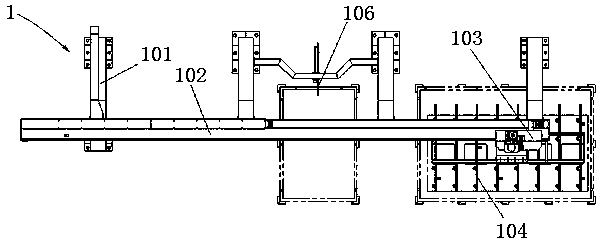 Integrated plate automatic cutting and welding device