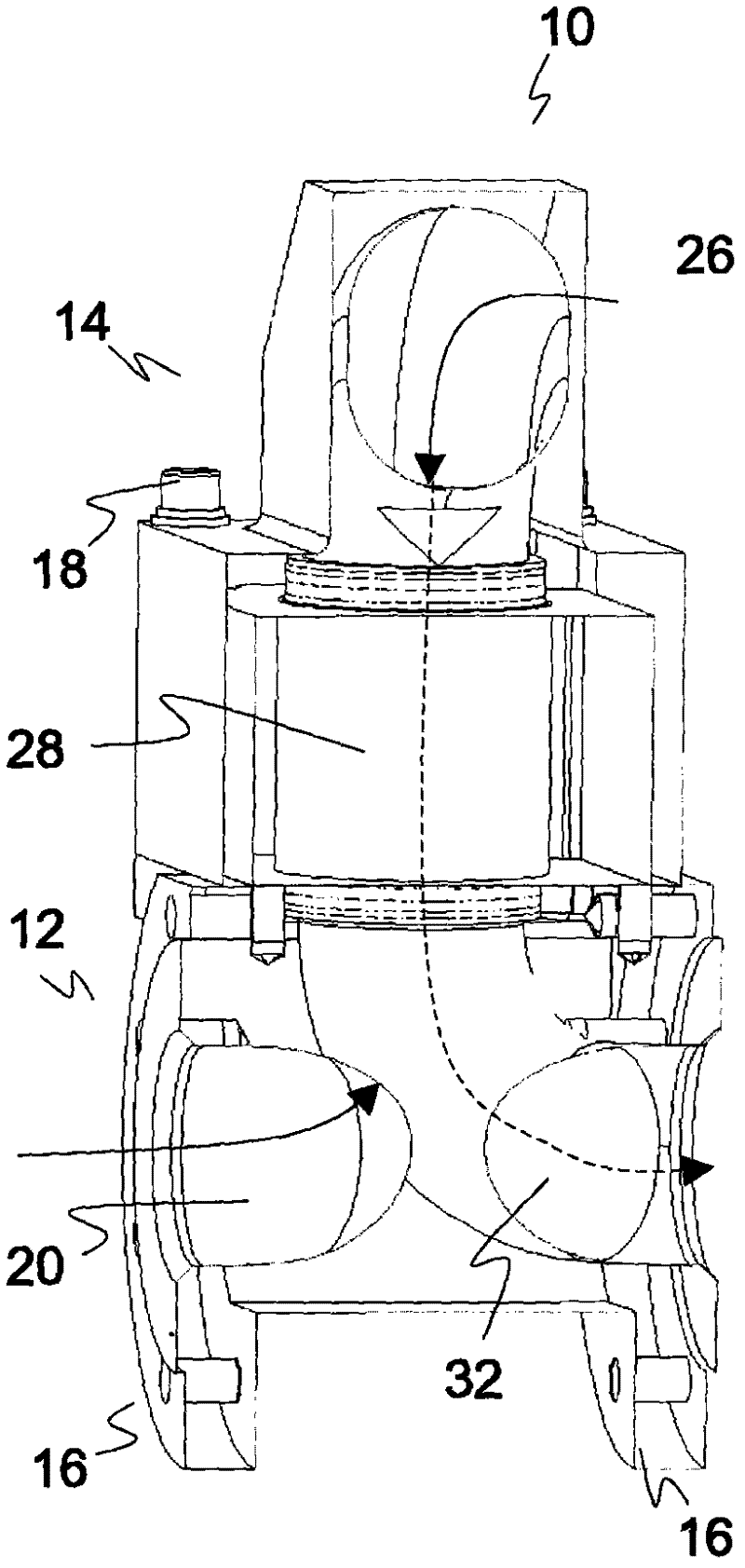 Ultrasound measuring device and method for monitoring the flow speed of a liquid