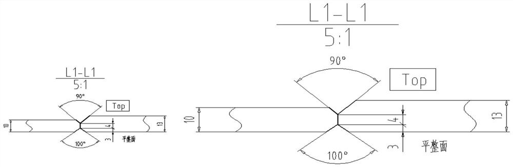 Ship plate groove diagram drawing method and device based on CAD