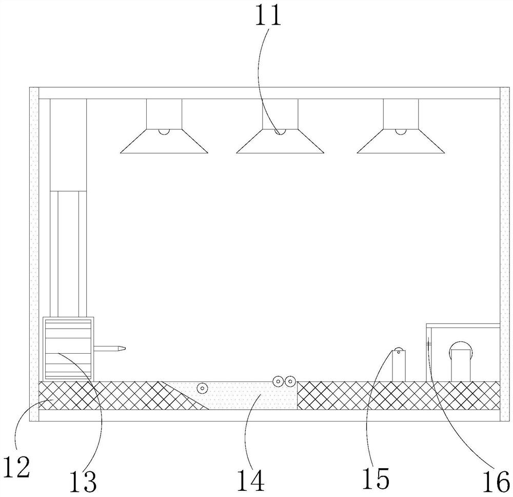 Bamboo charcoal fiber production equipment with moisture regaining prevention function