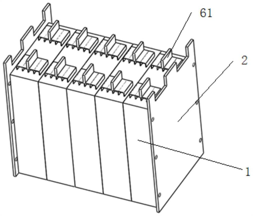 Connection structure of flexibly-packaged high-capacity battery cell and pole