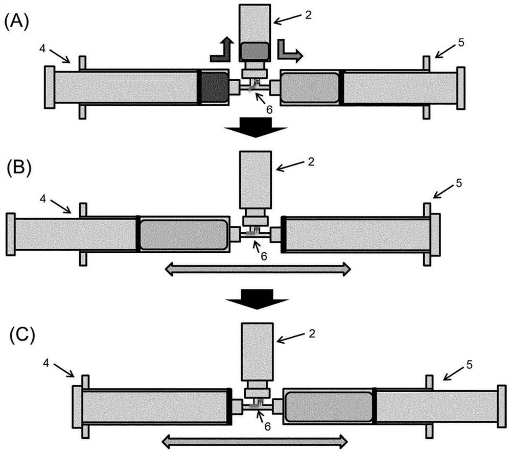 Device for mixing a medical paste