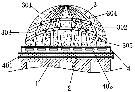 Green and environment-friendly dome for building