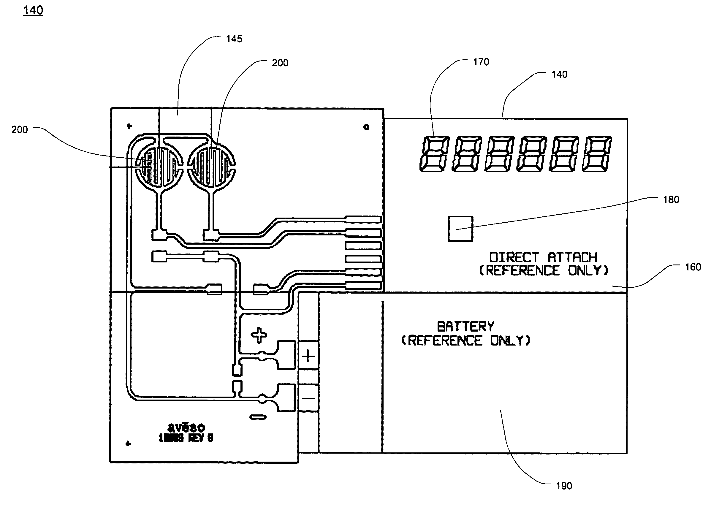 Layered structure with printed elements