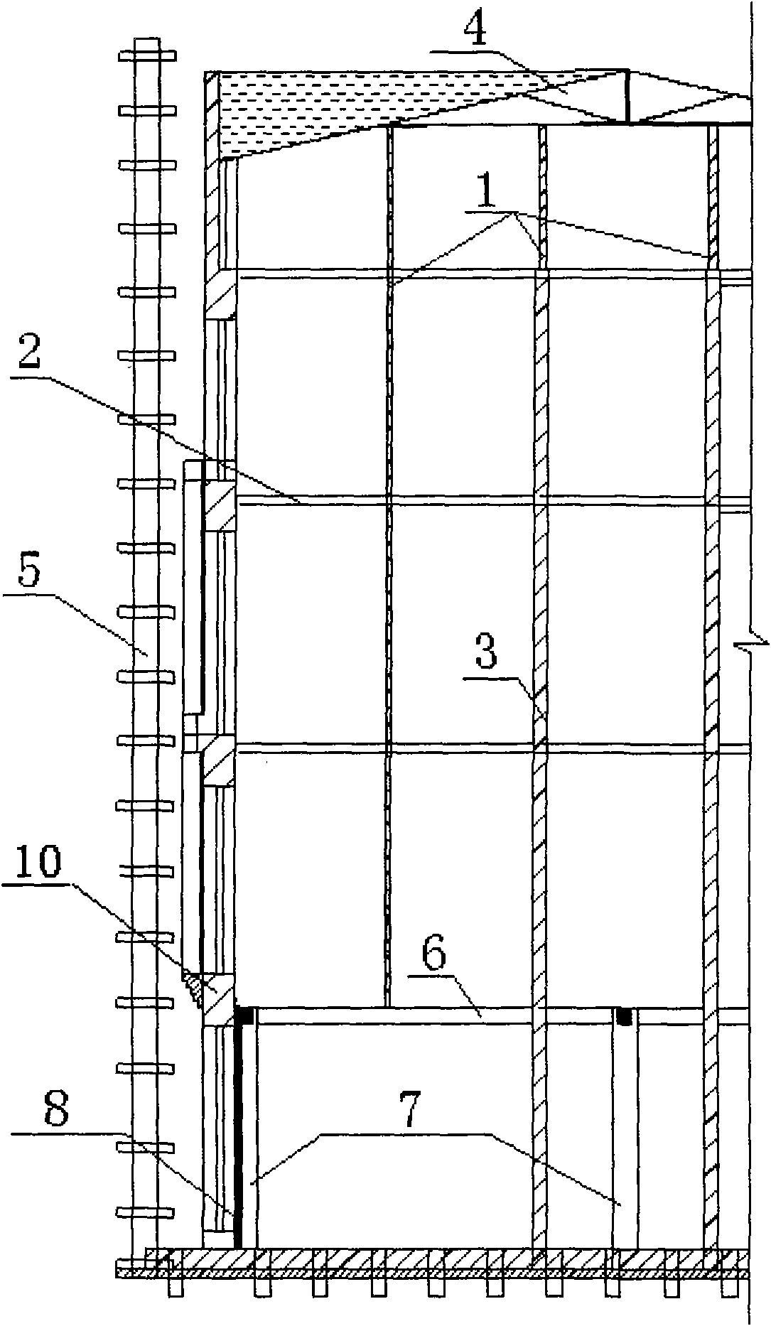 Construction method of whole reverse replacement of structure