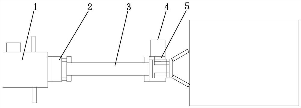 Split type two-shaft driving mechanism