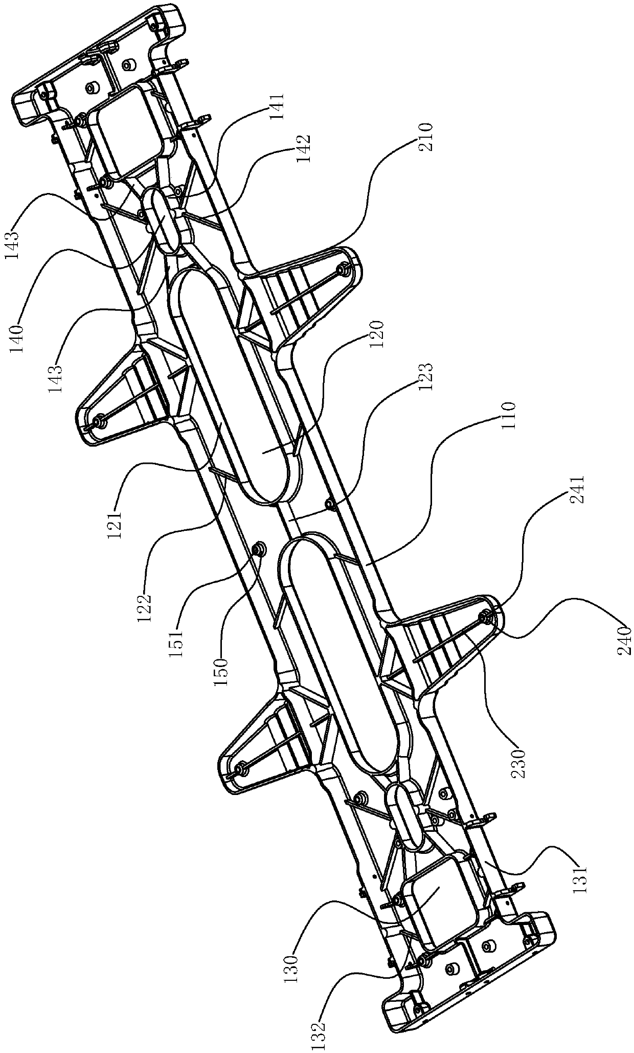 Chassis structure for kid automobiles