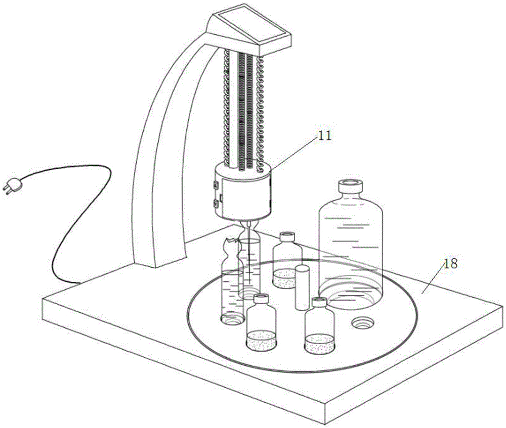 Quantitative negative-pressure liquid medicine dispensing device