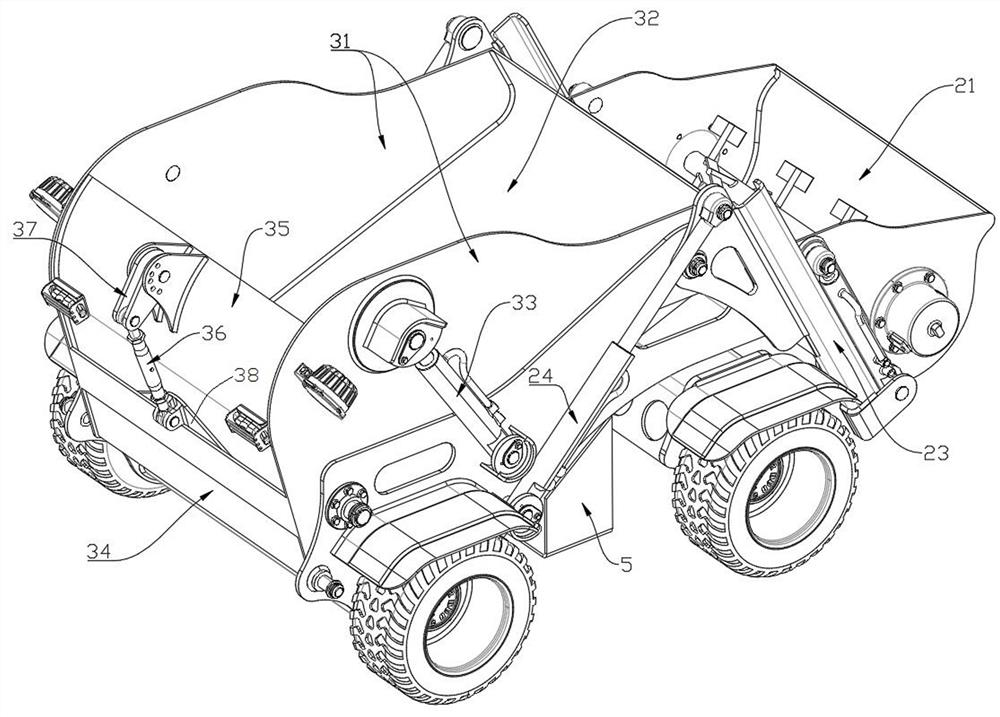 Engineering material vehicle and slip form paver