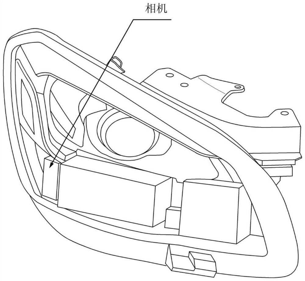 Lamp controller interlocking system of camera built-in headlamp and method thereof