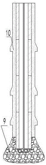 Forming method of ultra-high-strength pile foundation filled with waste slag