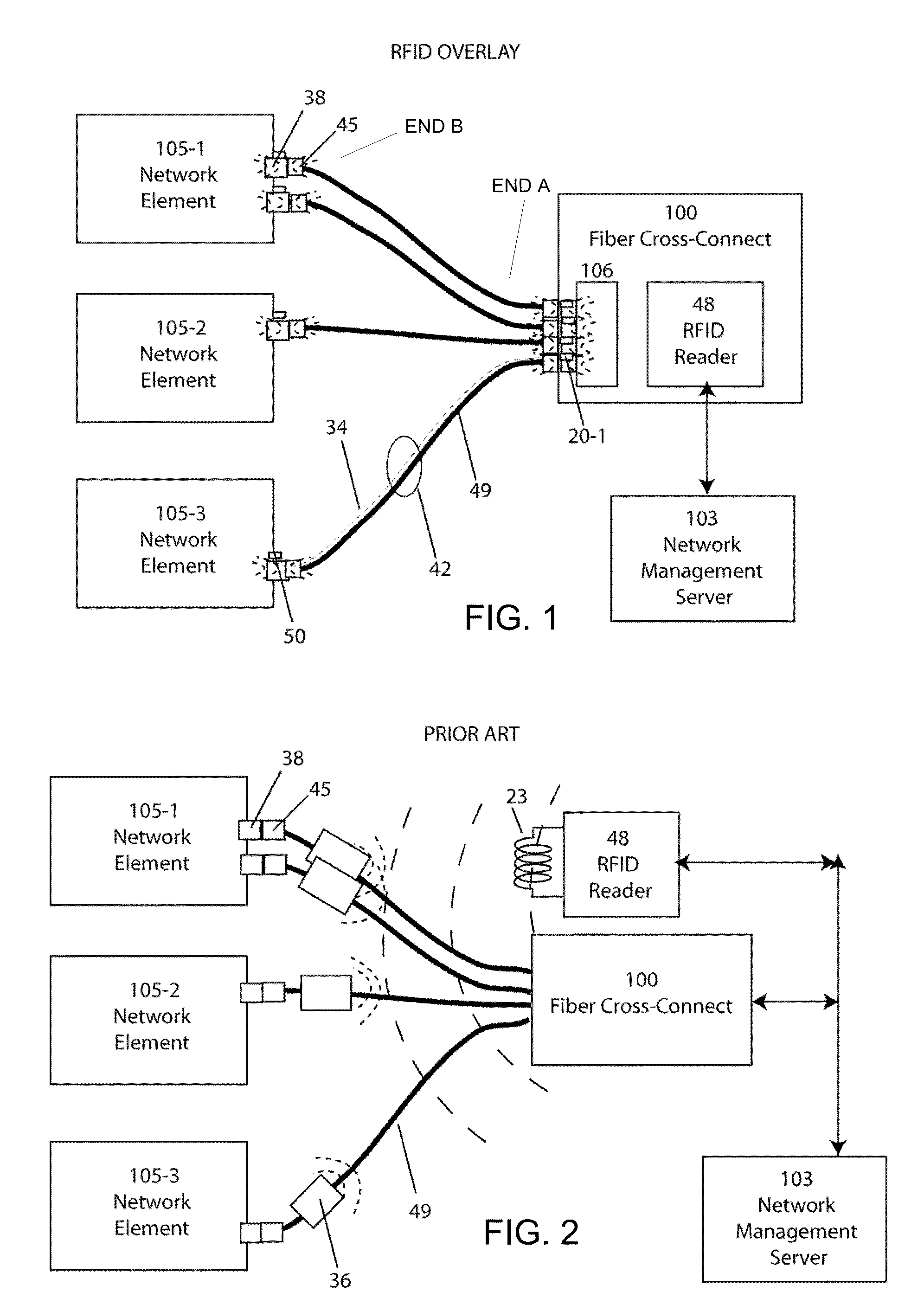 Radio frequency identification overlay network for fiber optic communication systems