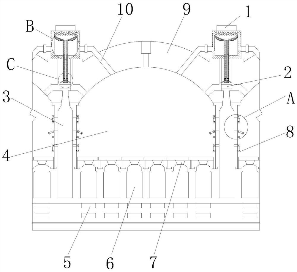 A coke oven for producing molded coke from anthracite