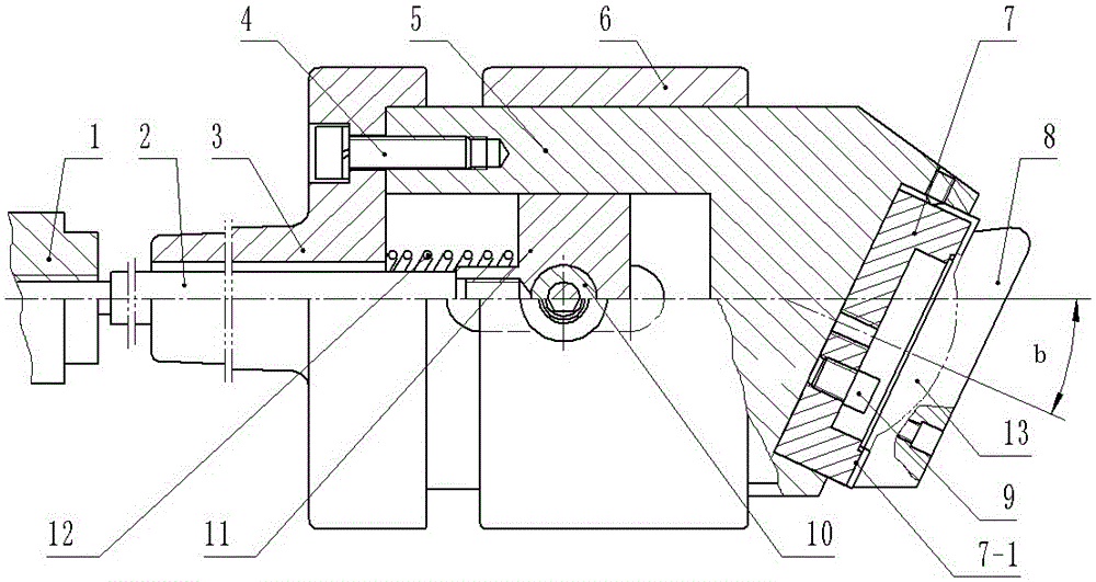 Machining method for threaded holes in fixed disc
