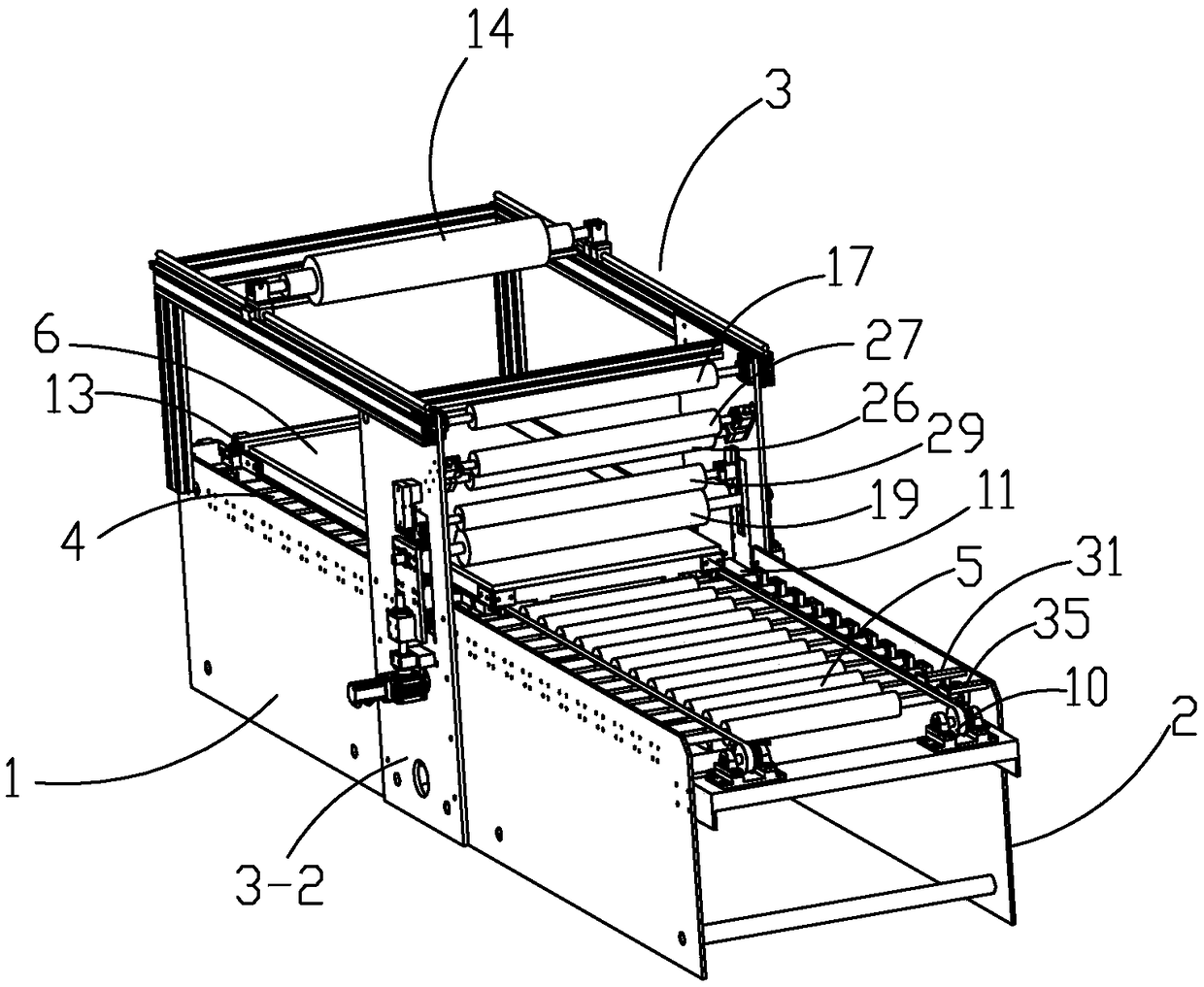 Glass stamping machine