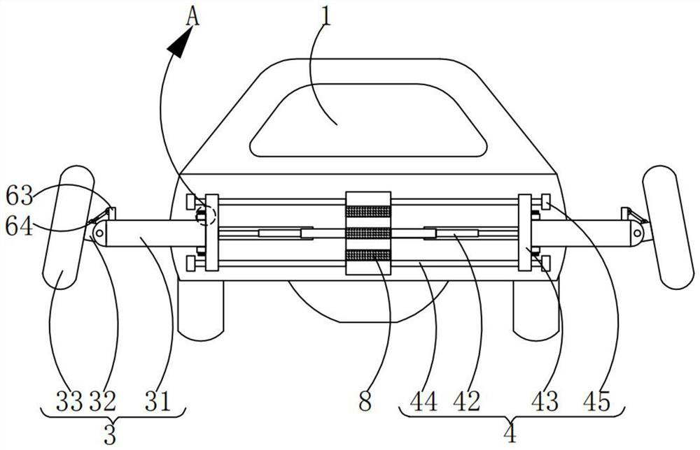 Anti-rollover transverse stabilizing device for automobile