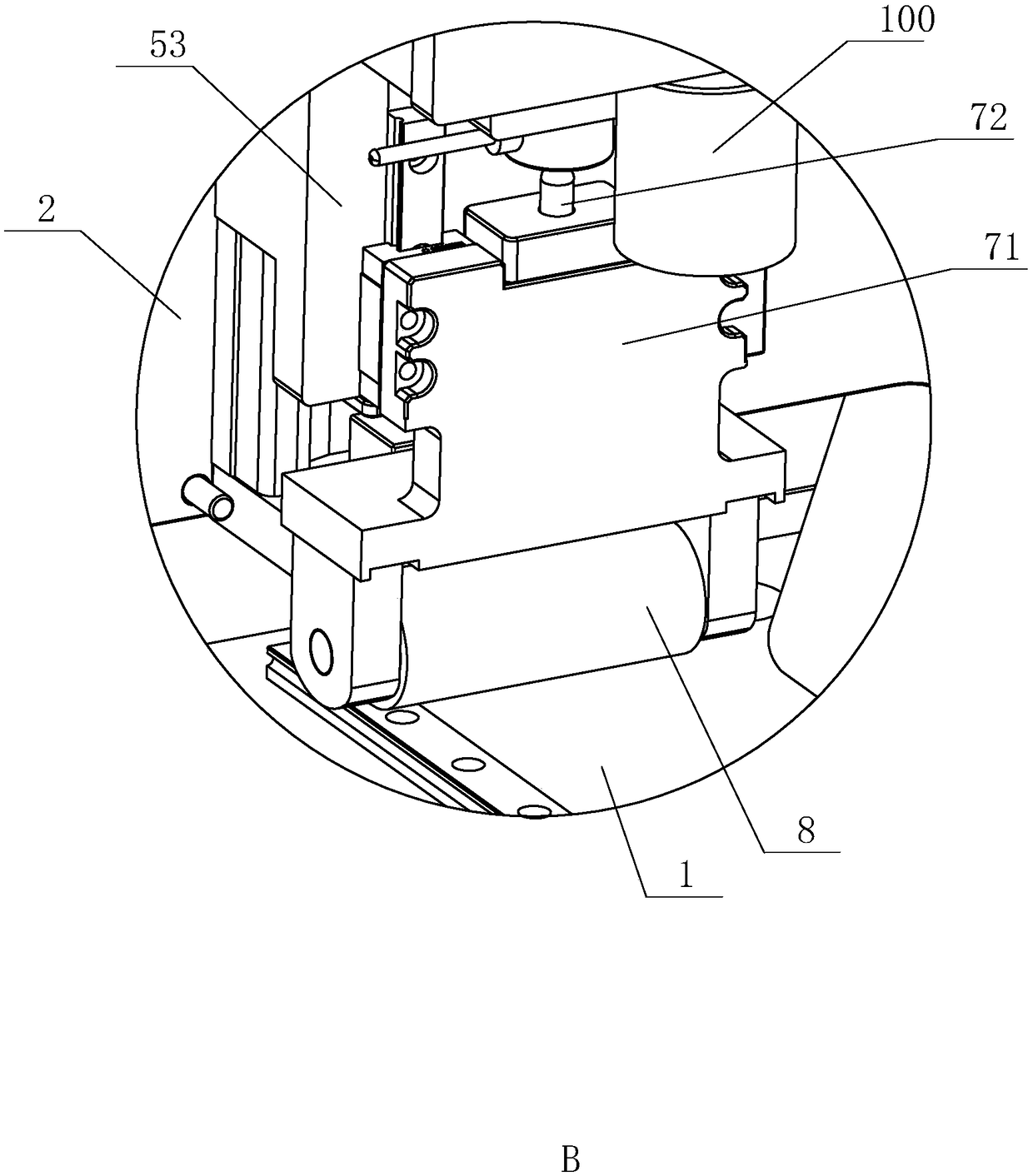 Battery rolling device