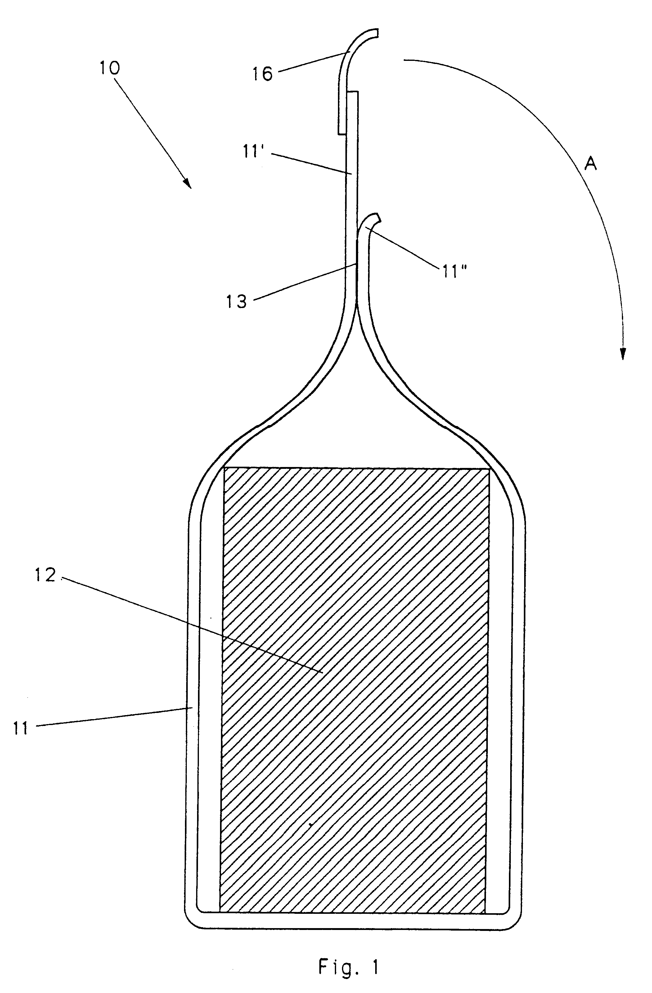 Pouch or packaging for foodstuffs made of a peelable film and process for the production thereof