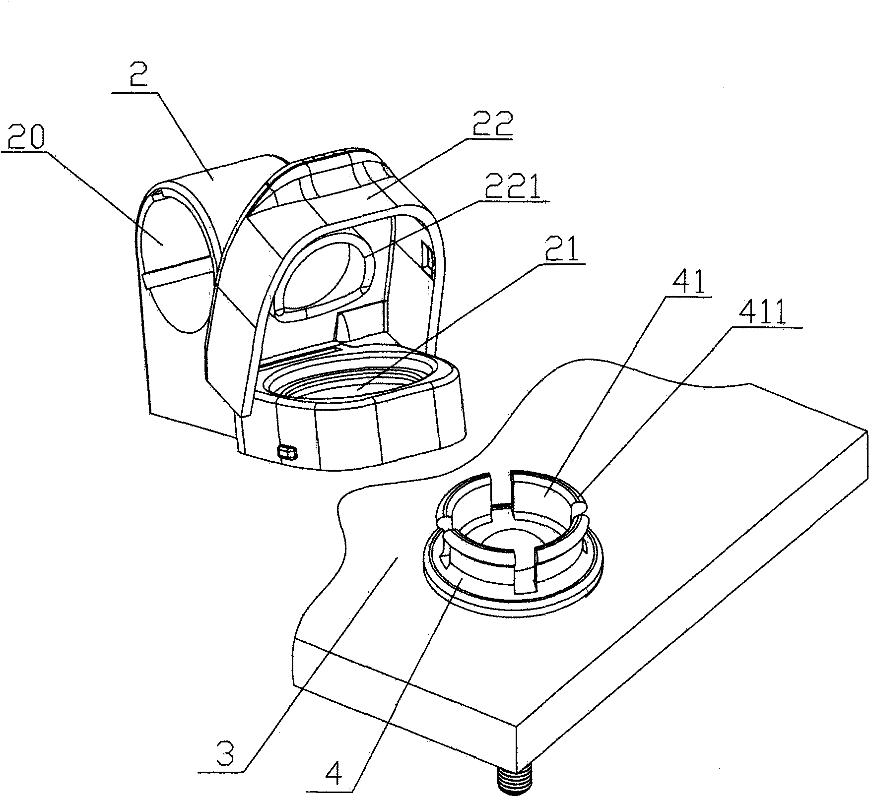 Toilet cover plate fixing device