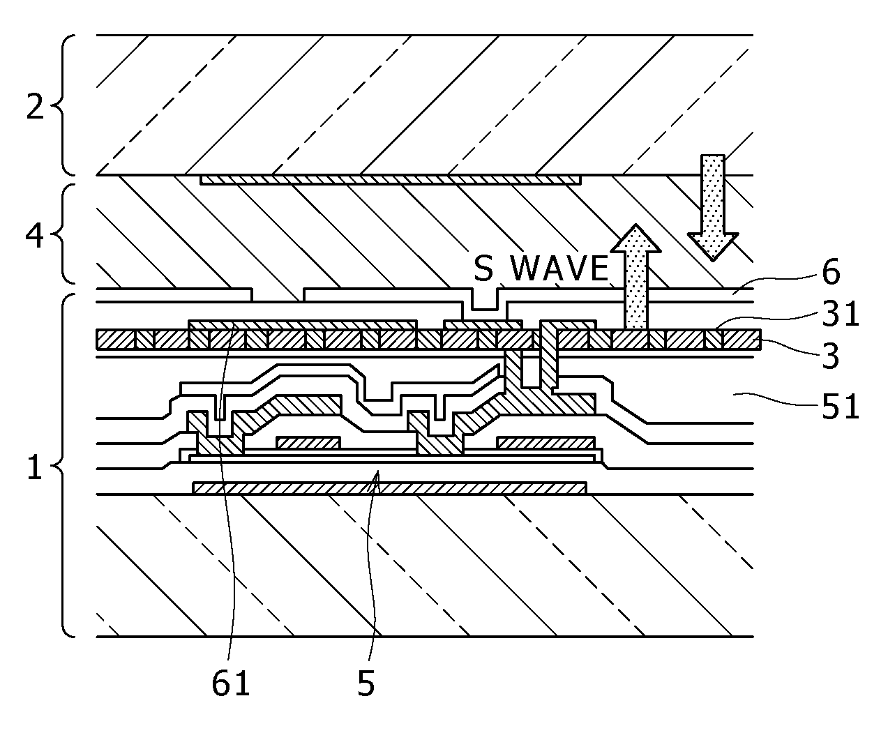 Liquid crystal display device and projection-type display device