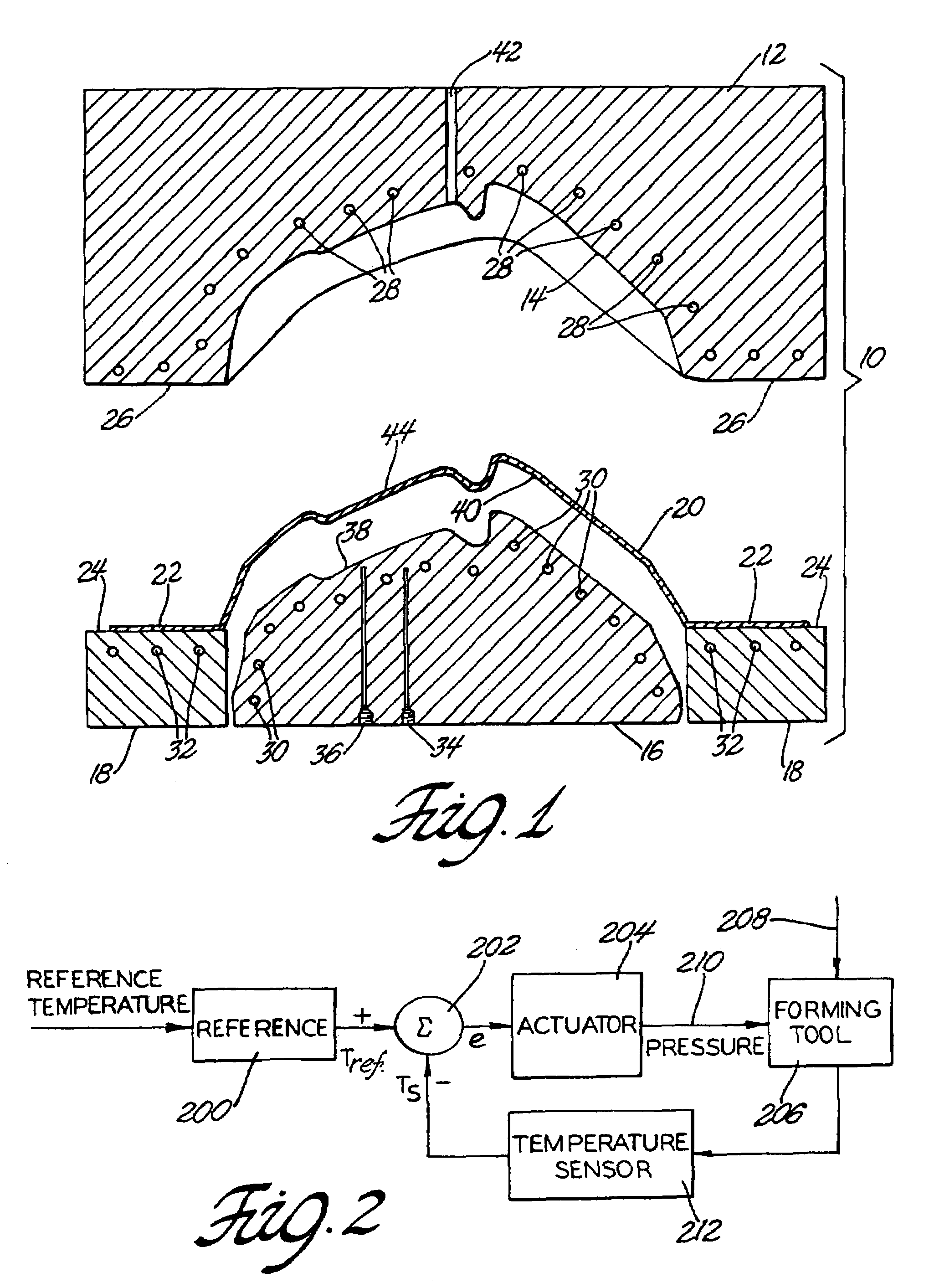 Hot blow forming control method
