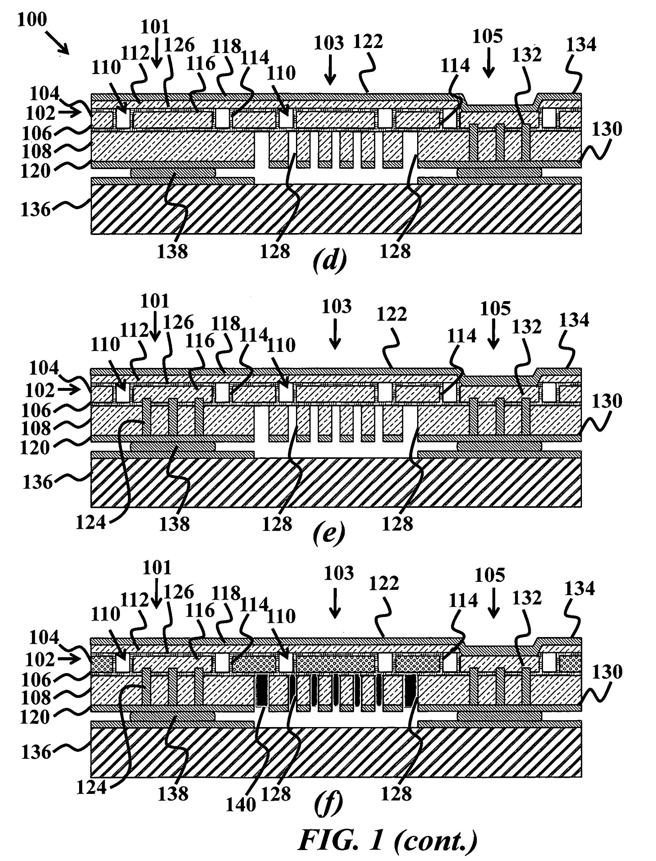 Direct wafer bonded 2-D CUMT array