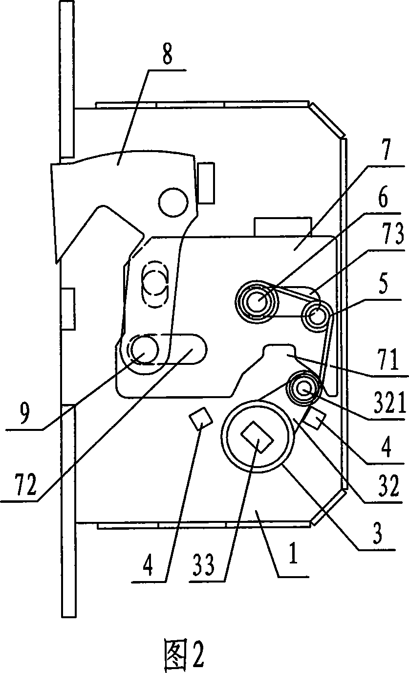 Limiting mechanism for mobile door lock