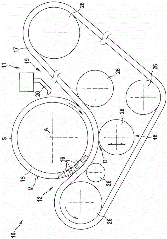 Separation device for separating materials with different fluidities that are mixed together