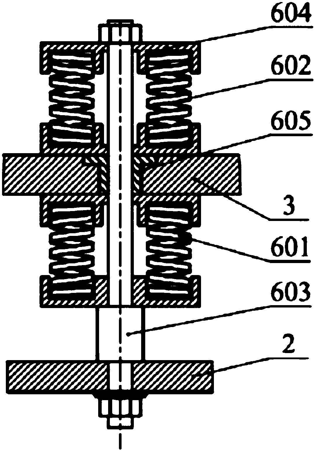 Dual-plastid acoustic-resonance mixing device suitable for compound energetic material