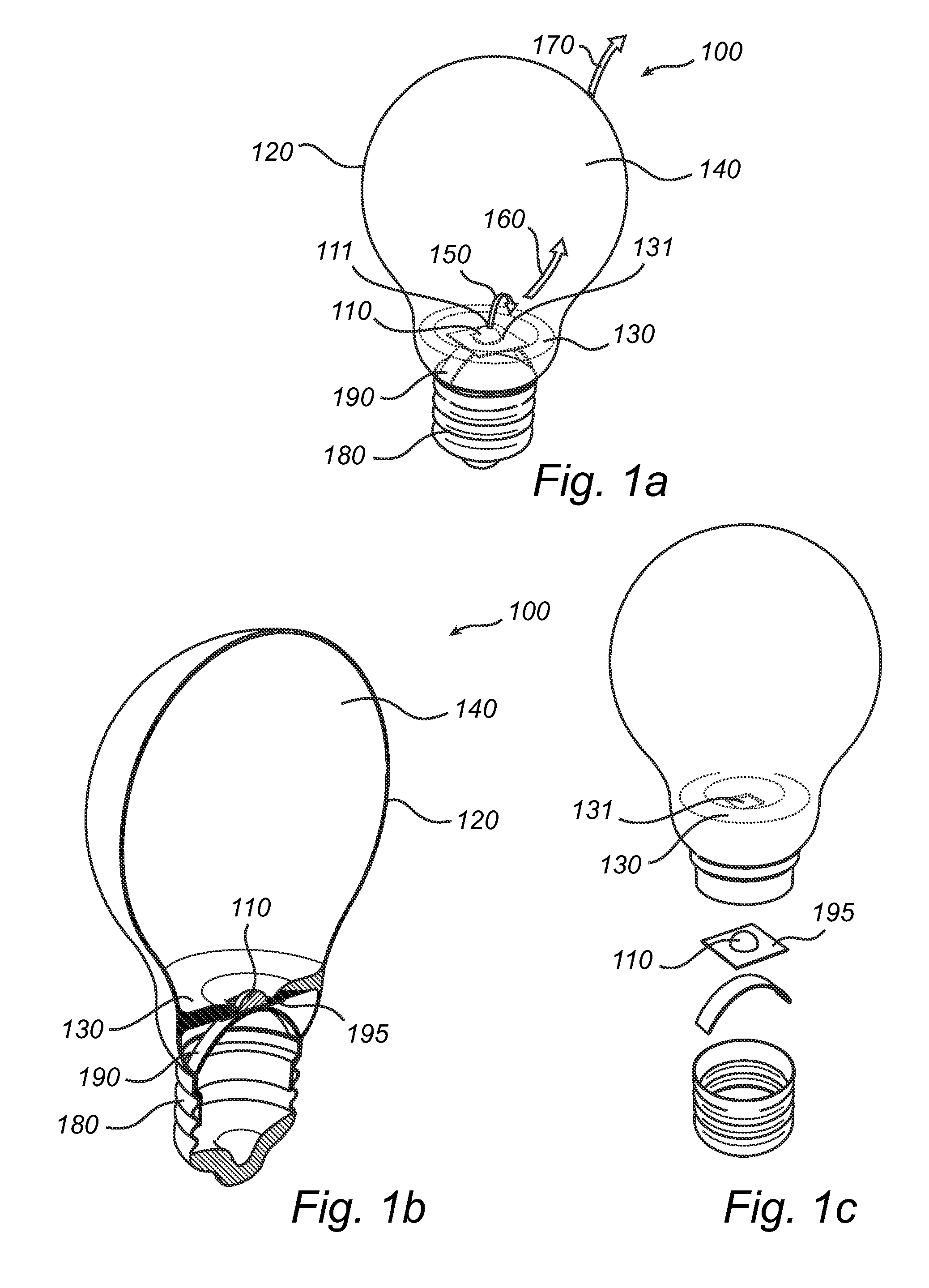 Illumination device with carrier and envelope