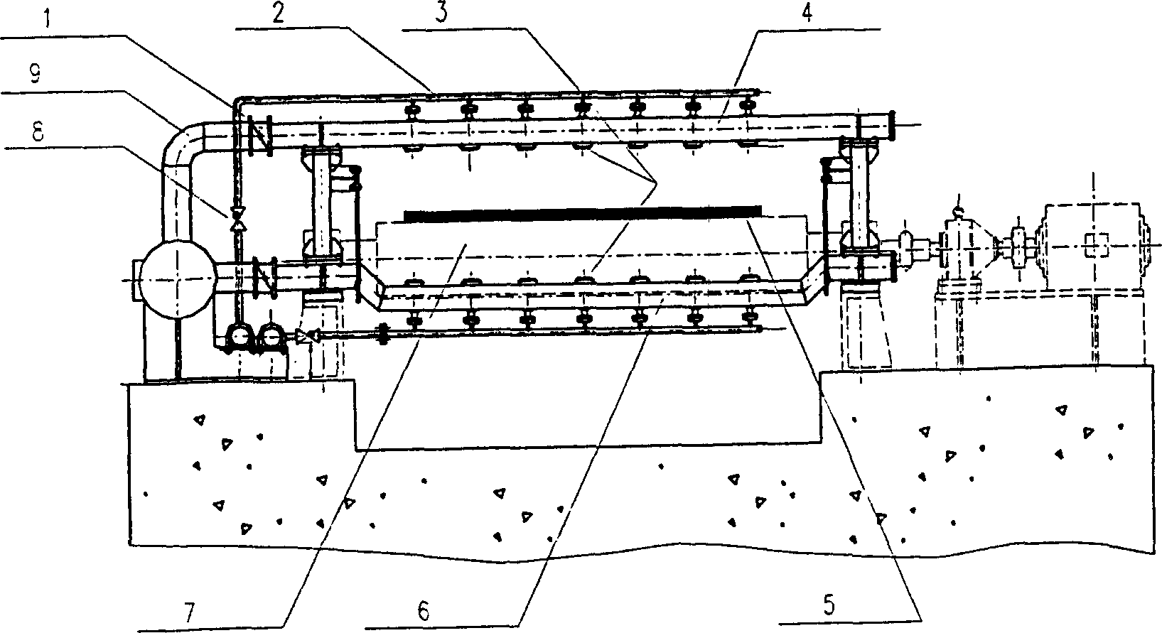 On-line below intermediate temp. cooling system of plate