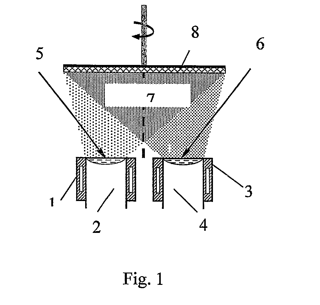 Method for producing nanoparticles for magnetic fluids by electron-beam evaporation and condensation in vacuum, a magnetic fluid producing method and magnetic fluid produced according to said method