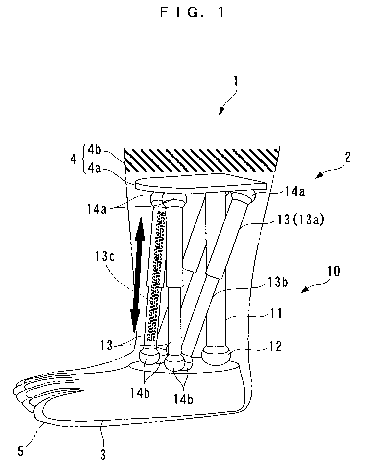 Parallel linkage and artificial joint device using the same