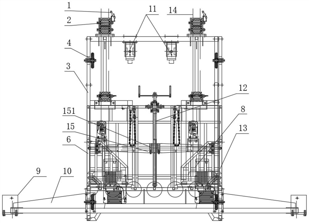 Multifunctional self-adaptive maintenance platform and operation method thereof