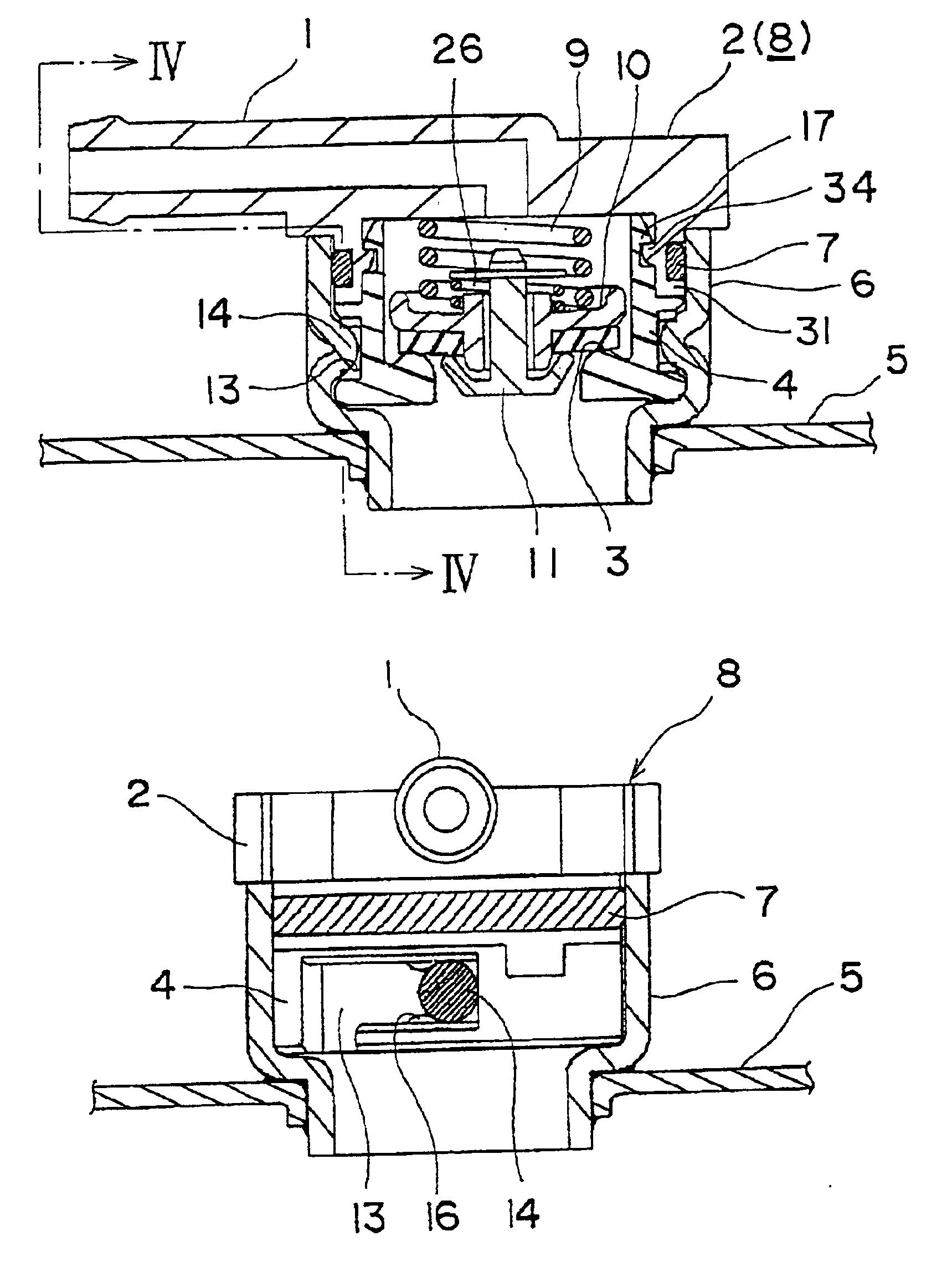 Radiator cap with pressure valve