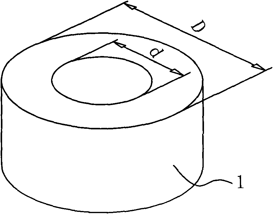 Method for preparing winding iron core and iron core therewith