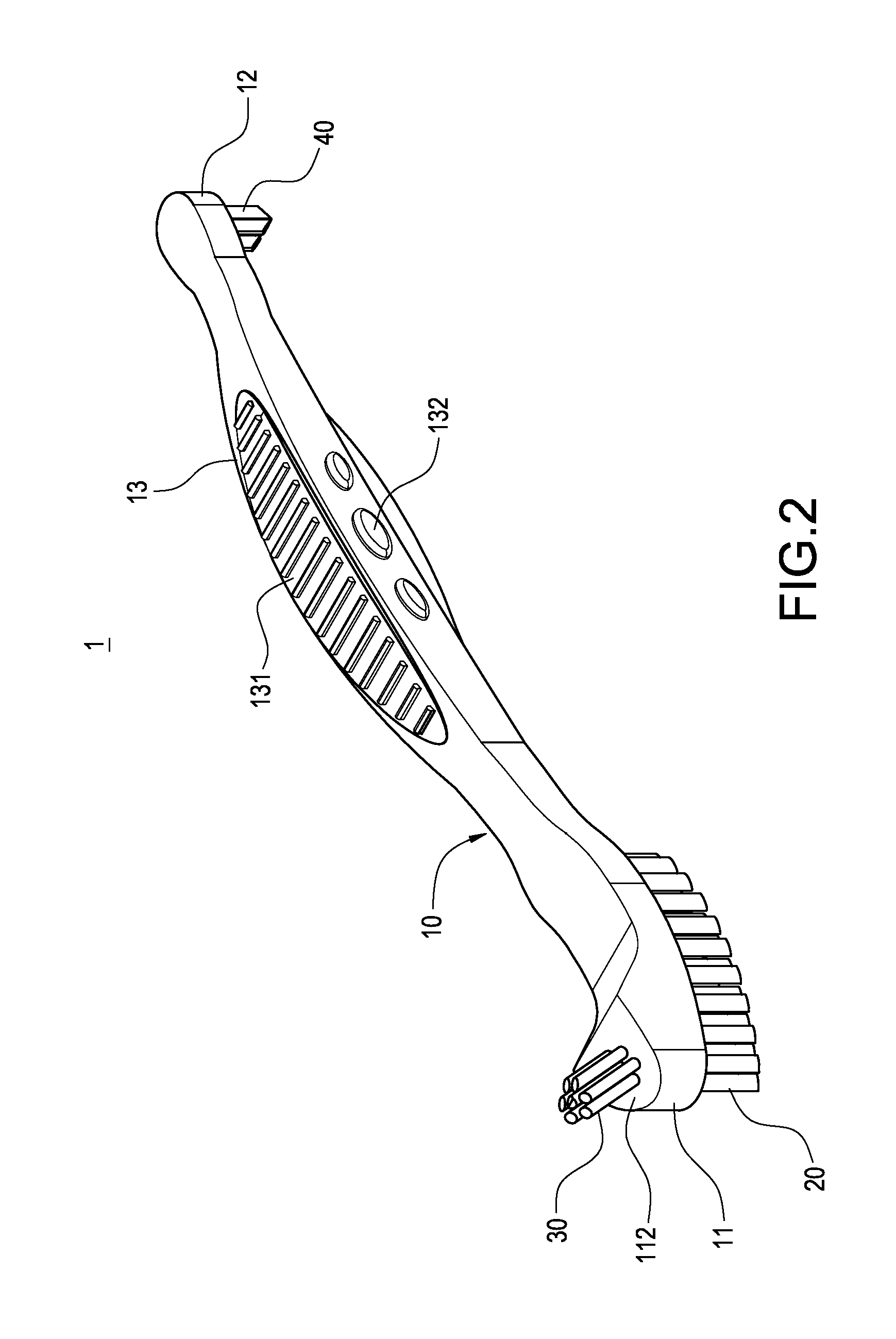 Multi-function brush for overdenture