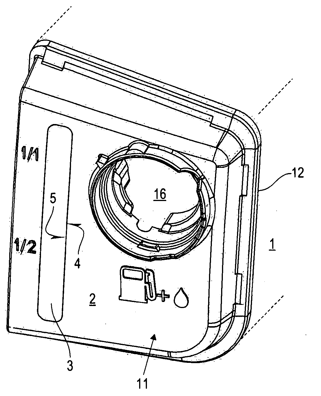 Vessel of a portable handheld work apparatus
