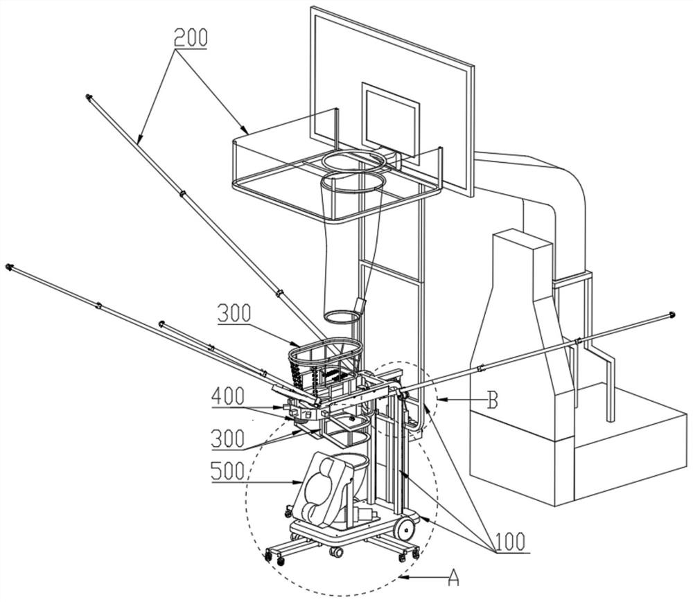 Intelligent basketball training ball device