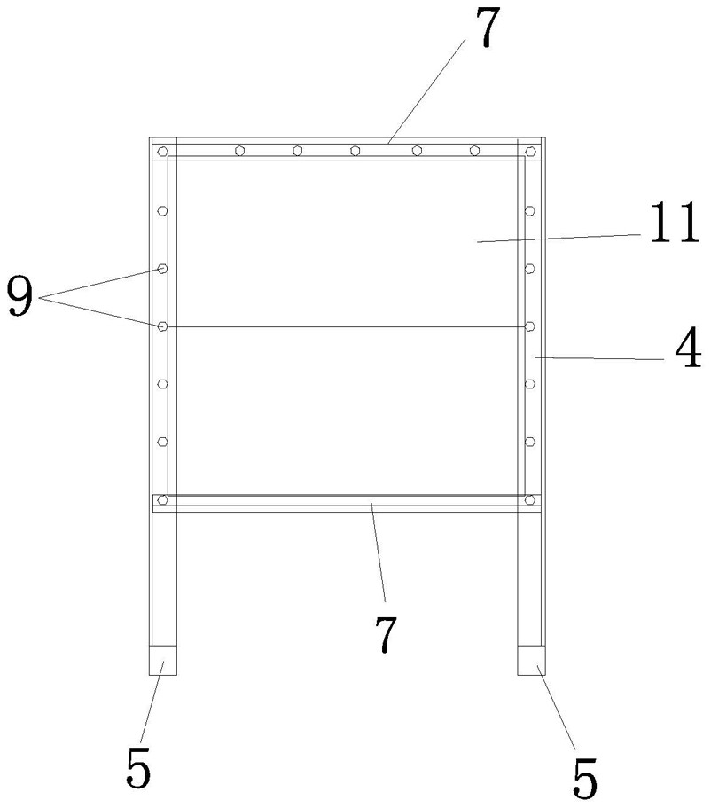 Slidable type safe operation frame for construction outside window and construction method thereof
