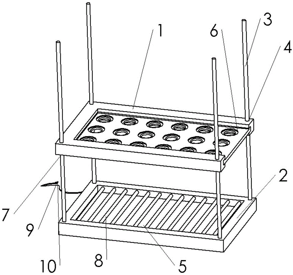 A heat retaining test tube stand