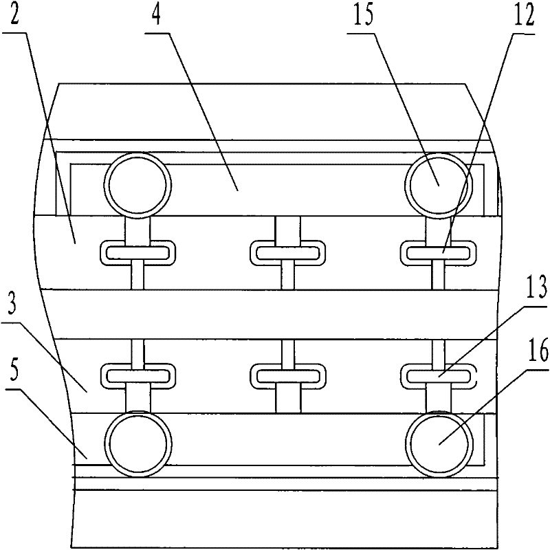 Chain plate-type tailing squeezer
