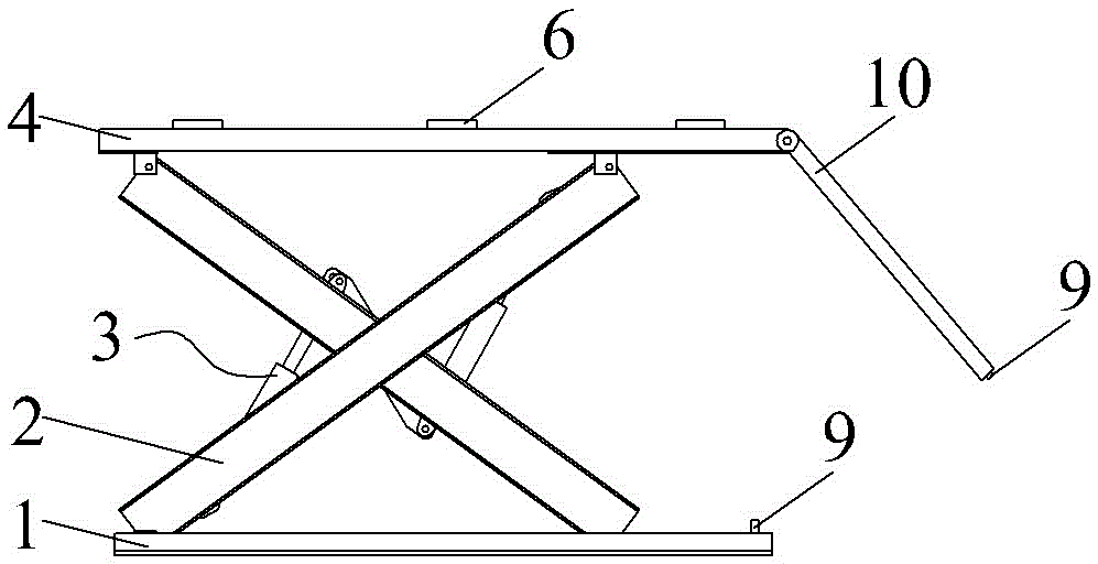 Loading and unloading device for elevator