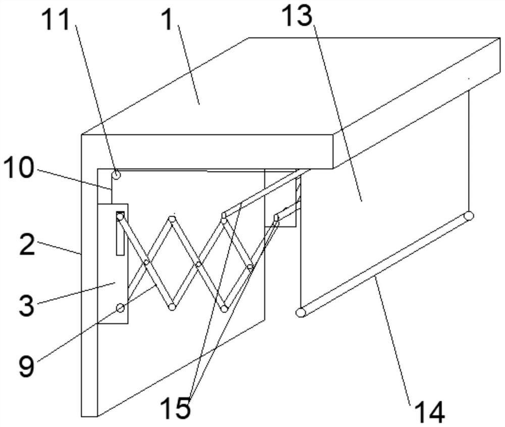 Clothesline pole capable of being automatically retracted and extended to shield rain according to temperature